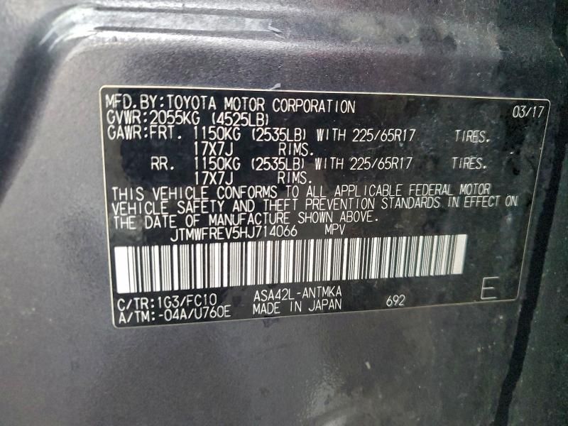 2017 Toyota Rav4 xle