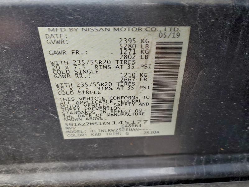 2019 Nissan Murano s