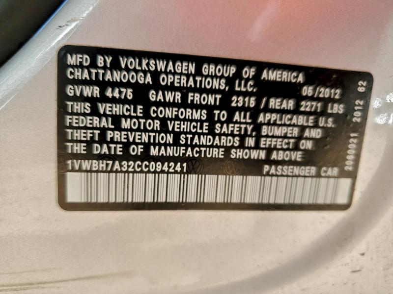 2012 Volkswagen Passat se