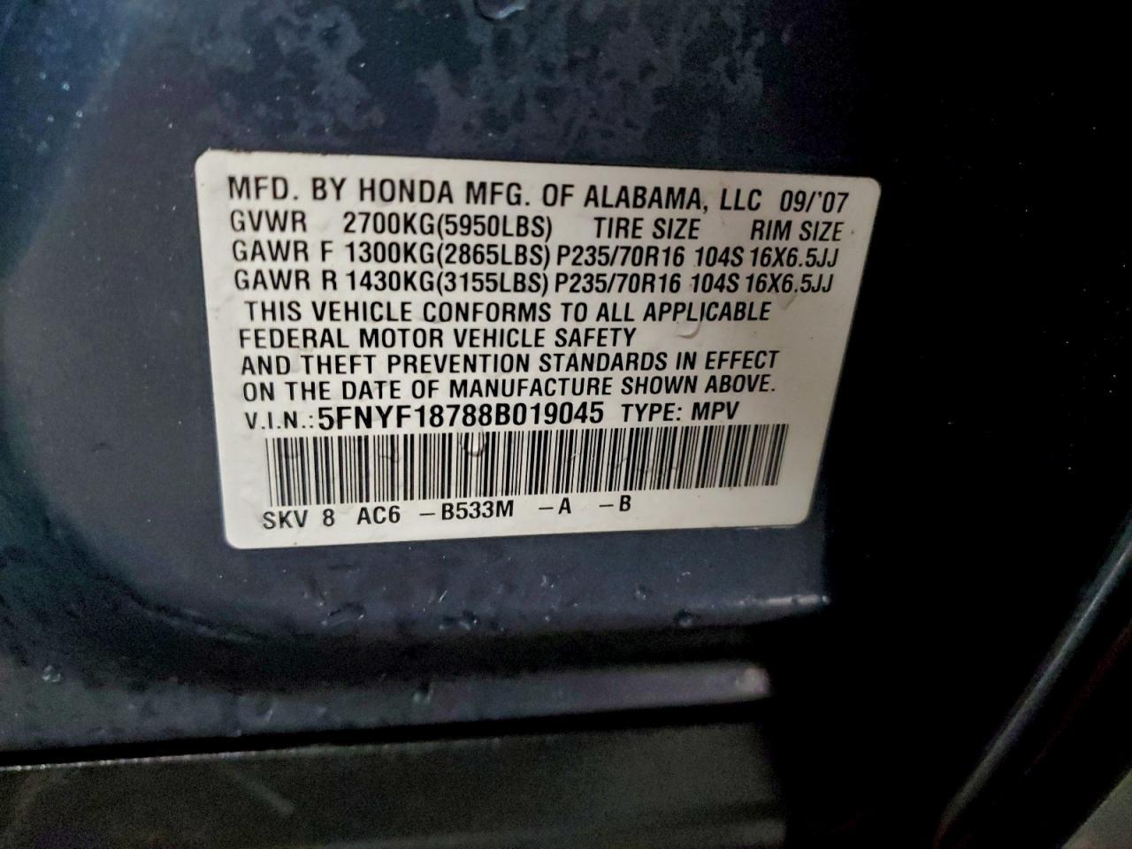 2008 Honda Pilot