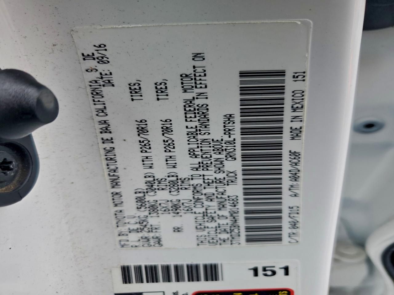 2017 Toyota Tacoma Double cab