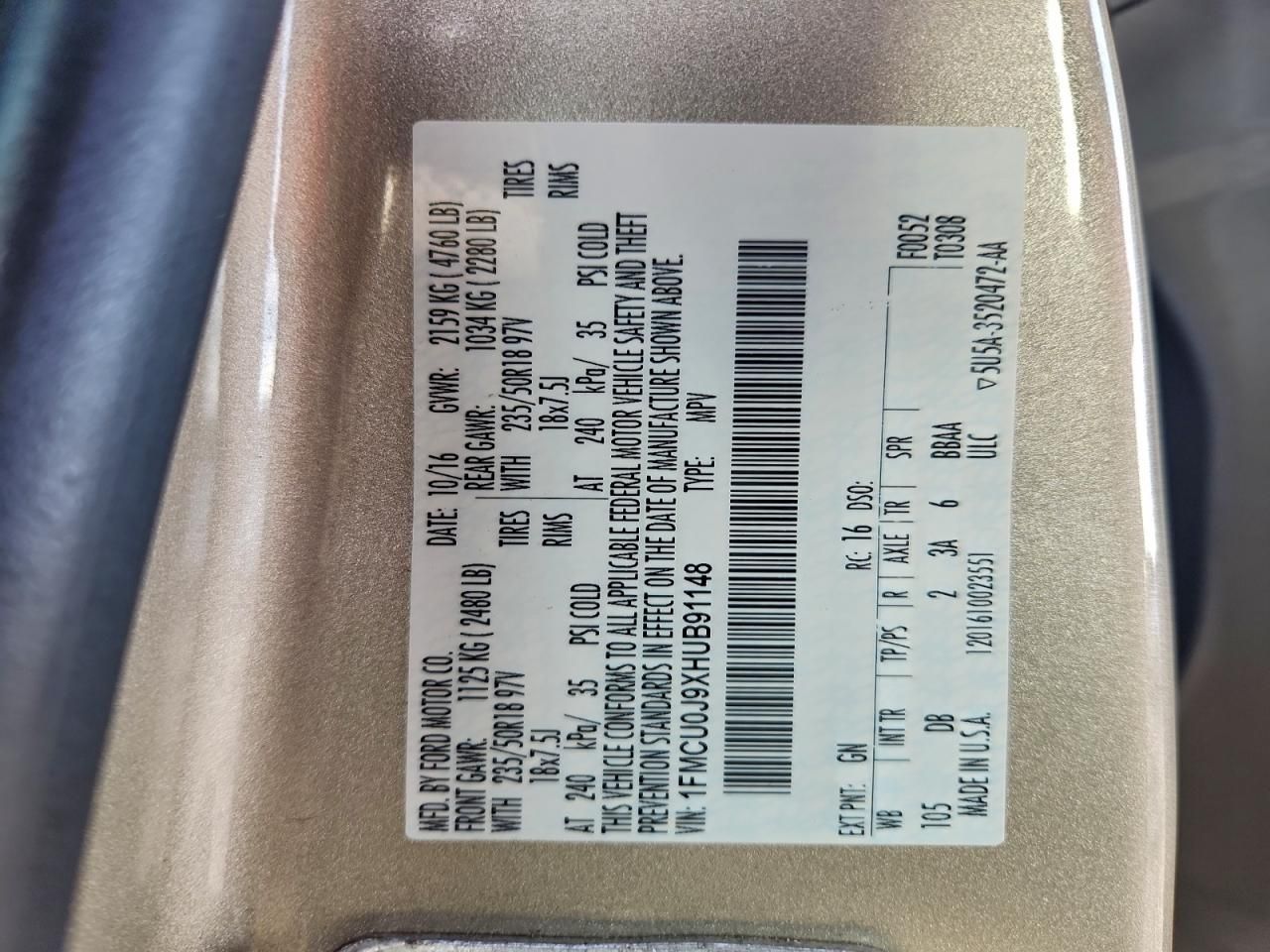 2017 Ford Escape Titanium