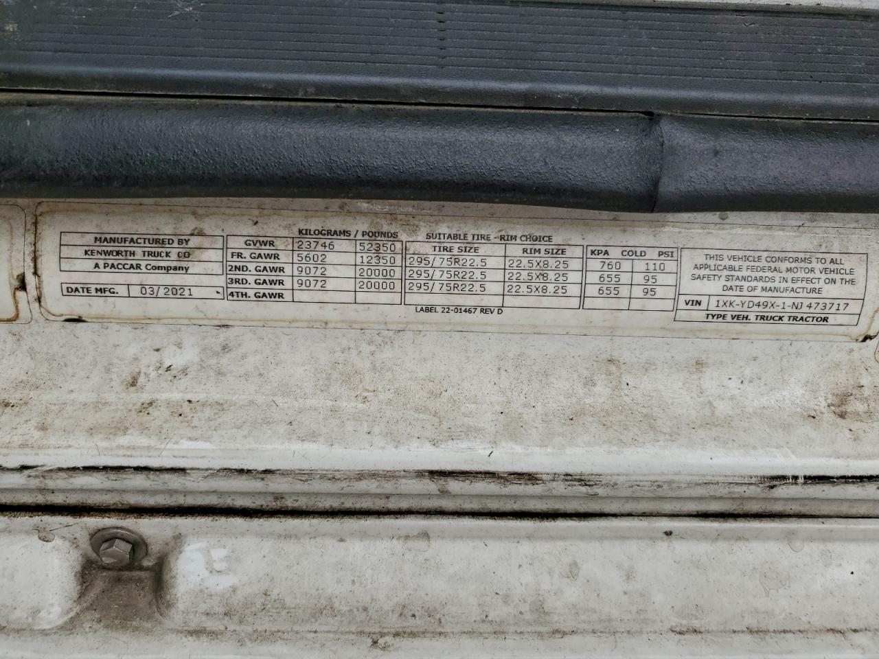 2022 Kenworth T680 Semi Truck