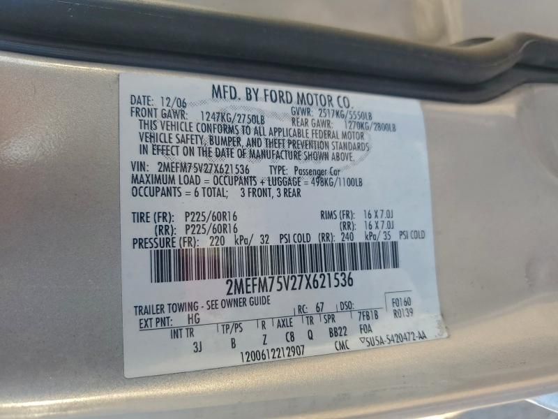 2007 Mercury Grand Marquis ls