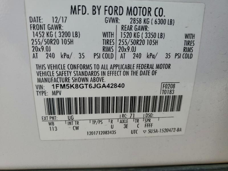 2018 Ford Explorer Sport