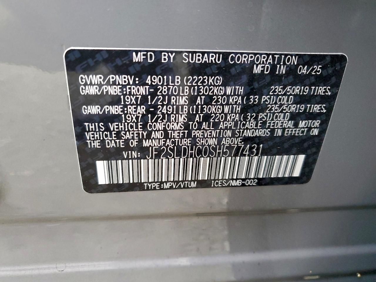 2025 Subaru Forester Sport