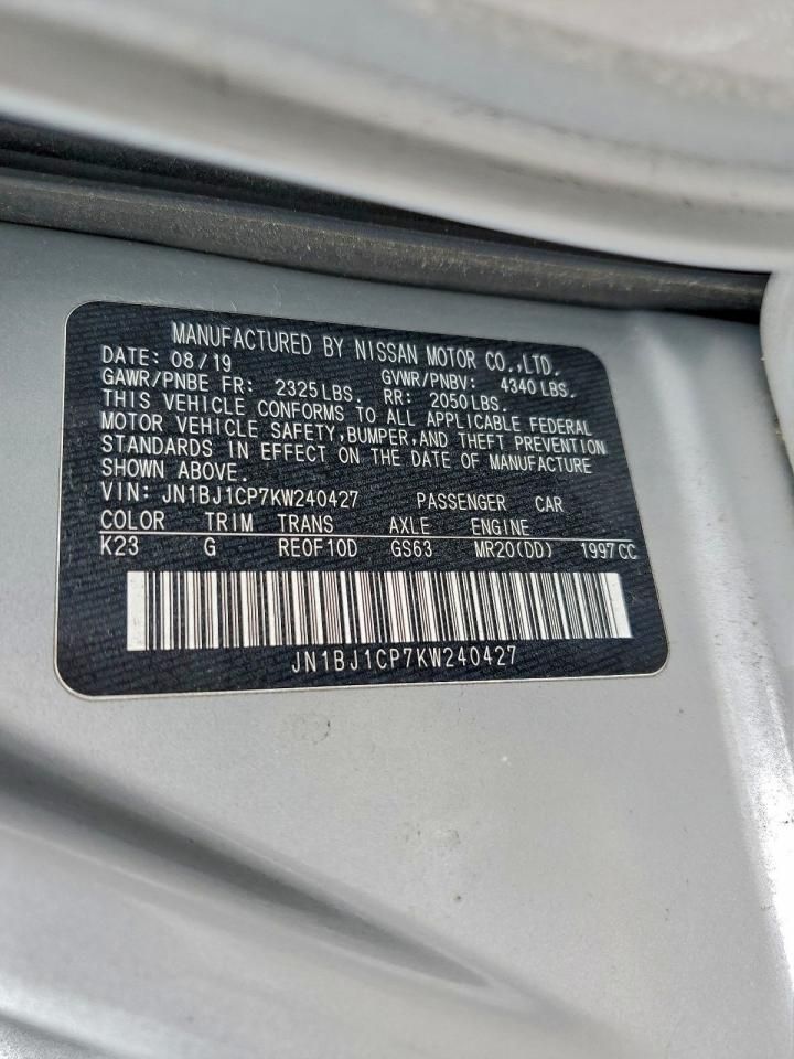 2019 Nissan Rogue Sport s