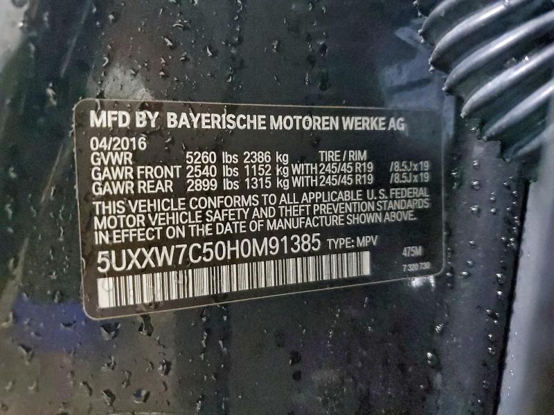 2017 BMW X4 Xdrivem40i