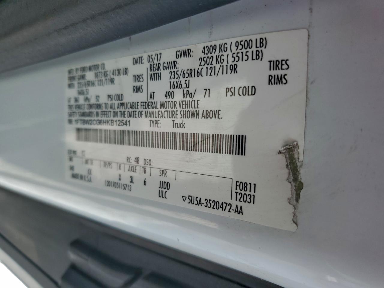 2017 Ford Transit 350 Delivery Van