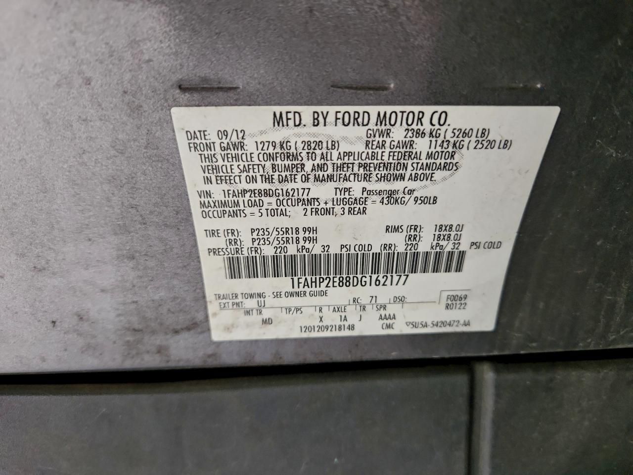 2013 Ford Taurus sel