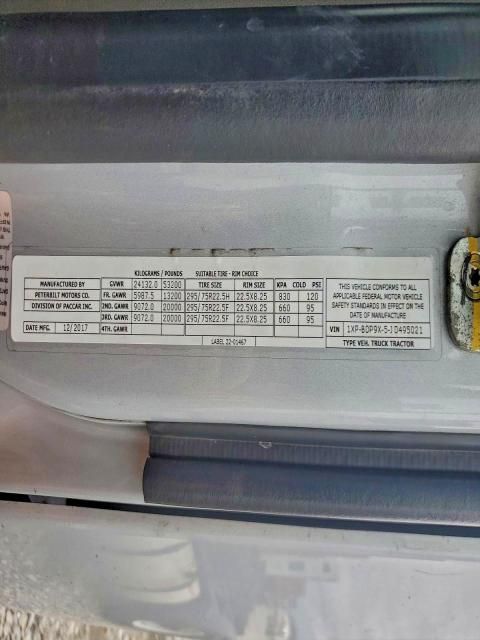 2018 Peterbilt Tractor 2018 Peterbilt 579 Semi Truck