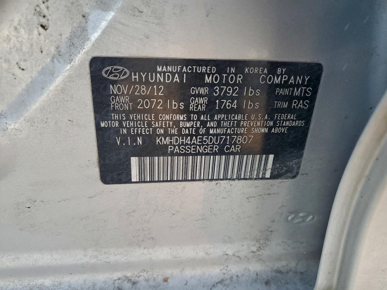 2013 Hyundai Elantra gls