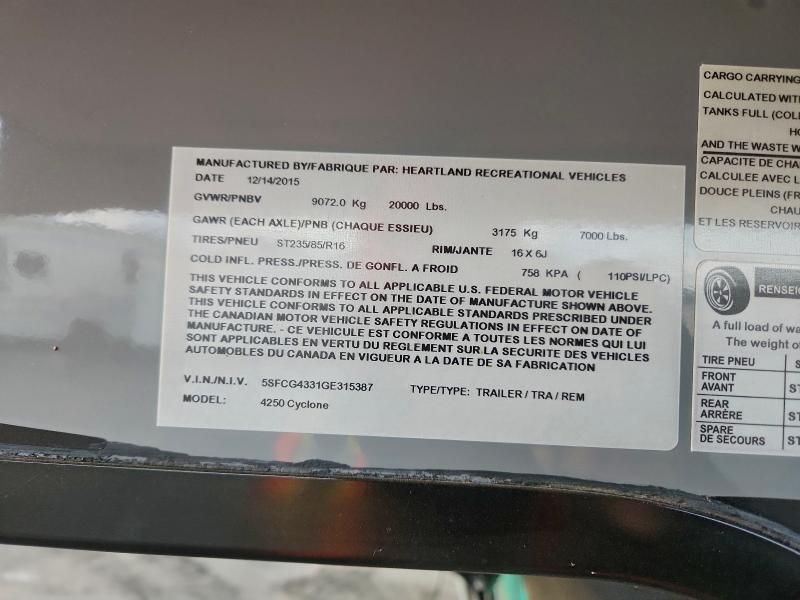 2016 Heartland Cyclone