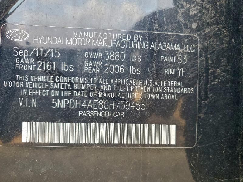 2016 Hyundai Elantra se