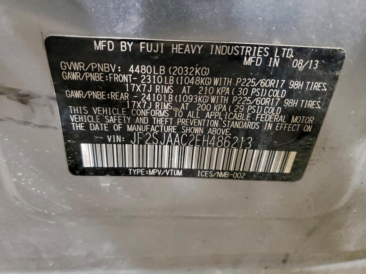 2014 Subaru Forester 2.5i