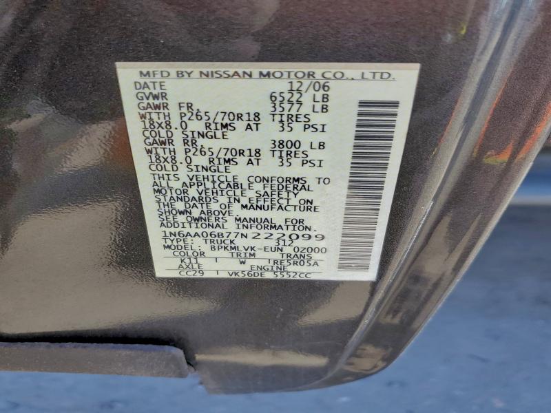 2007 Nissan Titan xe