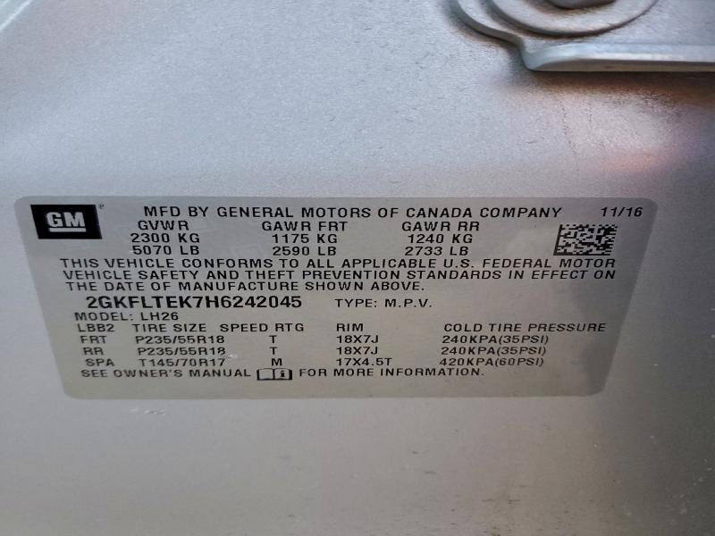2017 GMC Terrain sle
