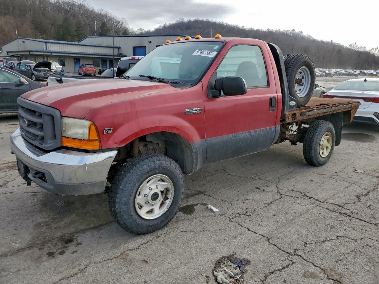 2001 Ford F250 Flatbed Truck