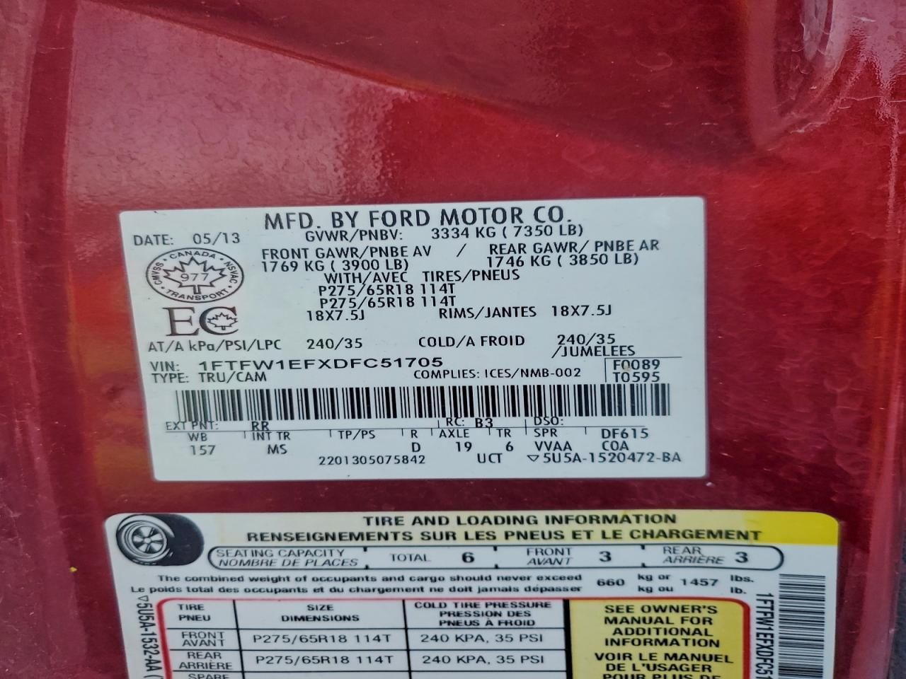 2013 Ford F150 Supercrew