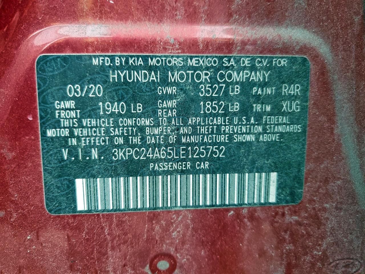 2020 Hyundai Accent se