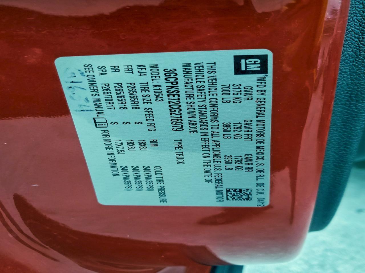 2012 Chevrolet Silverado K1500 LT