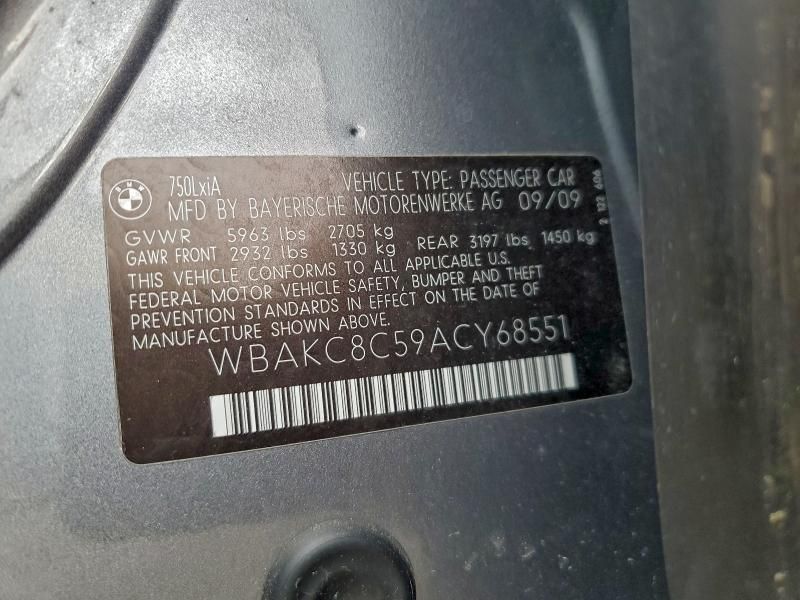 2010 BMW 750 li Xdrive