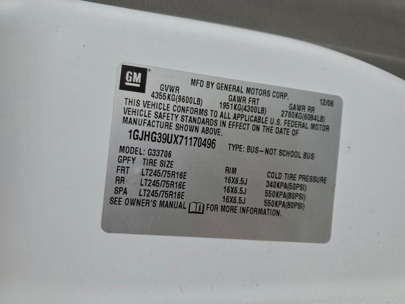 2007 GMC Savana G3500