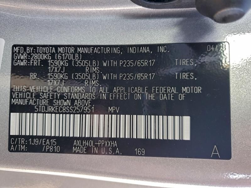 2025 Toyota Sienna xle