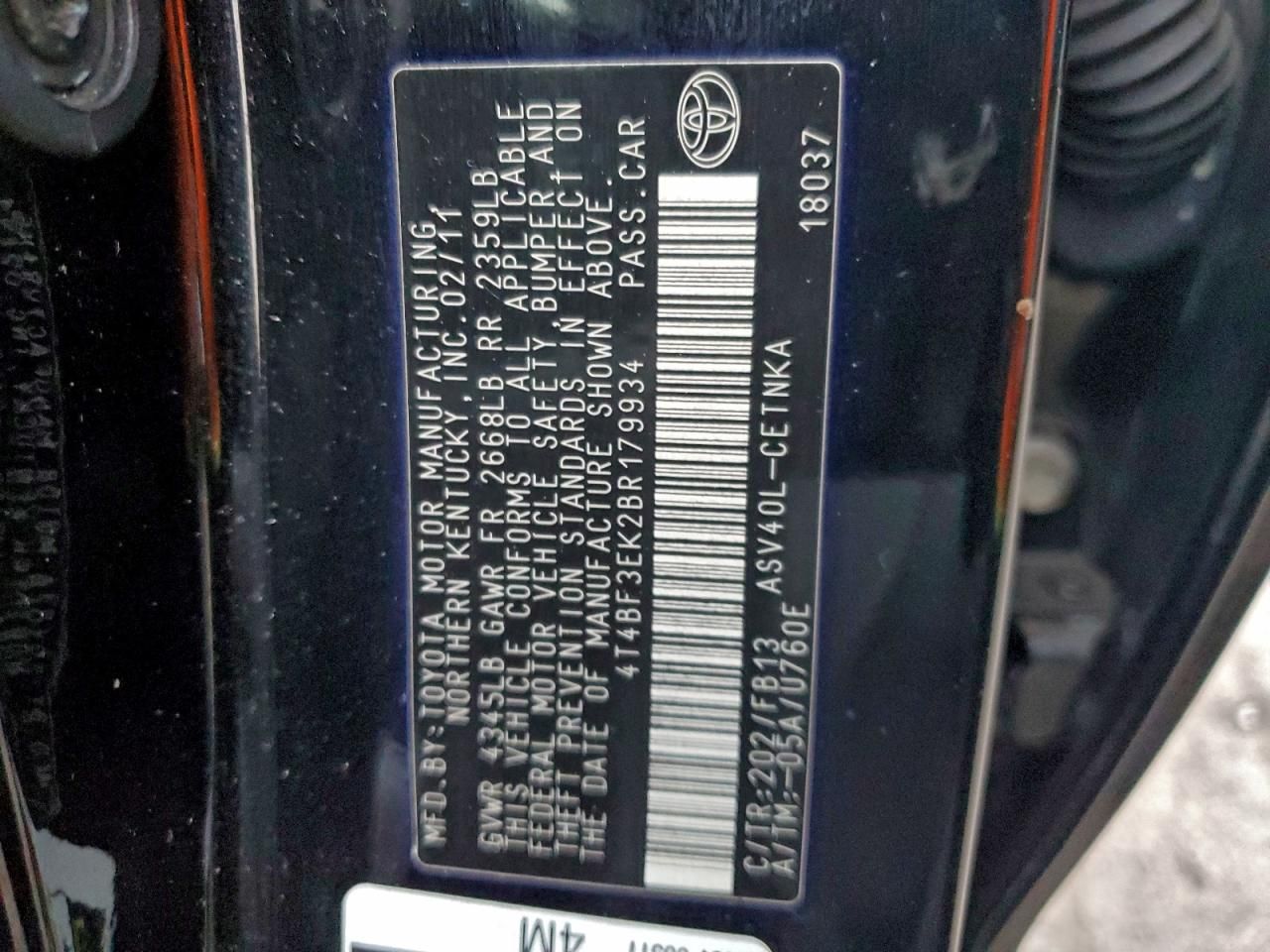 2011 Toyota Camry Base