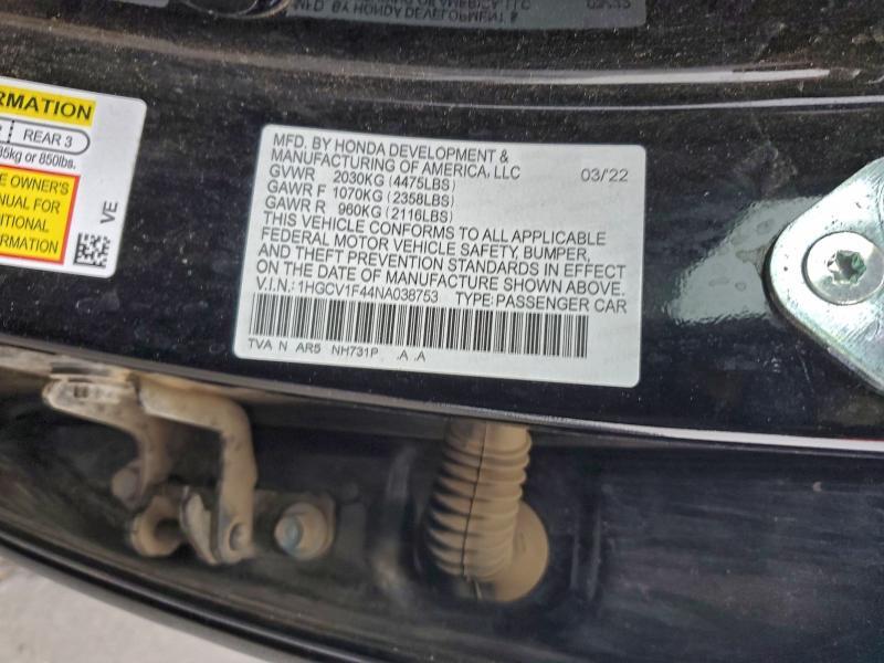 2022 Honda Accord Sport se