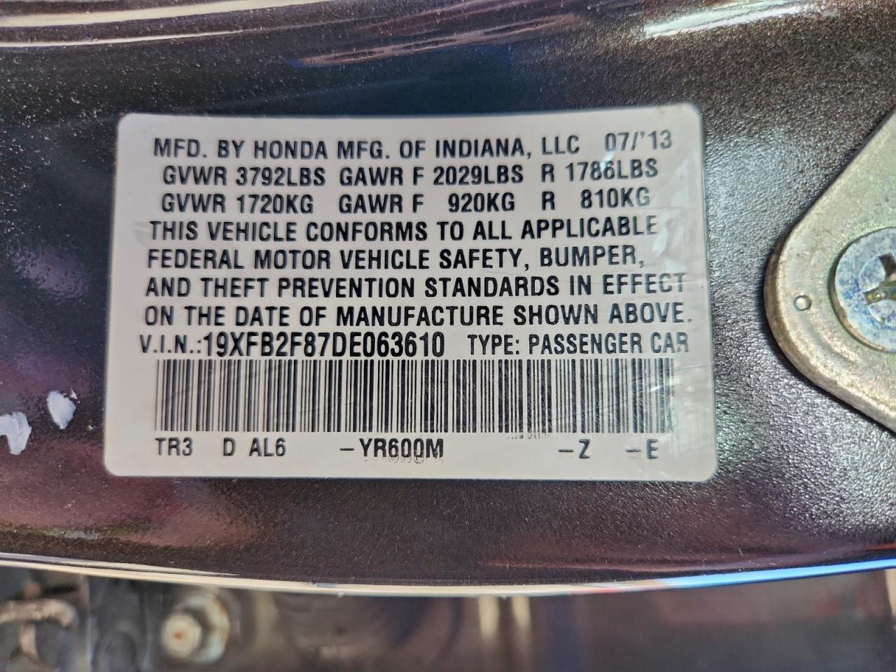 2013 Honda Civic ex