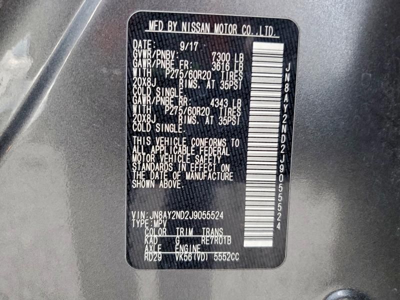 2018 Nissan Armada sv