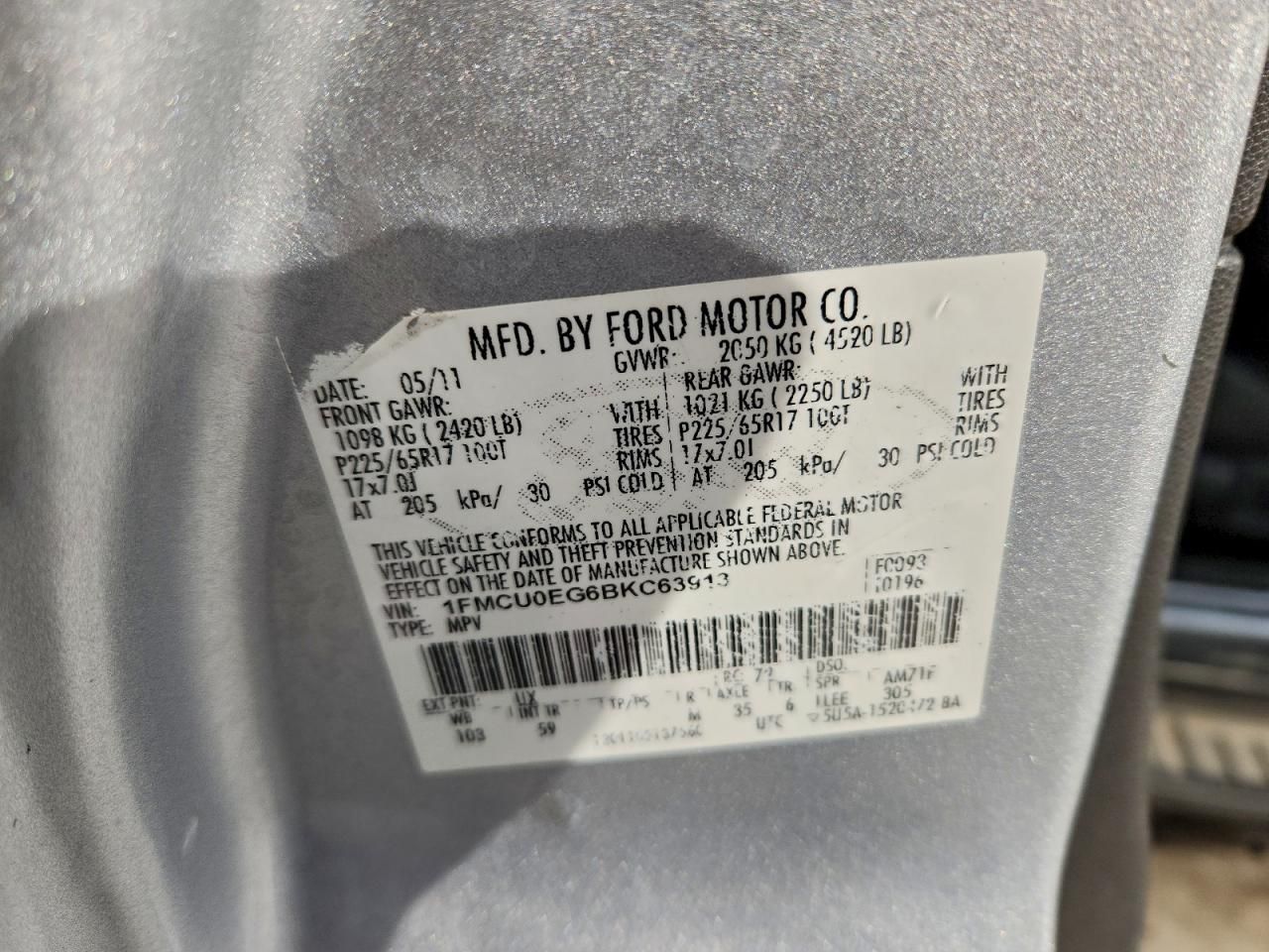 2011 Ford Escape Limited