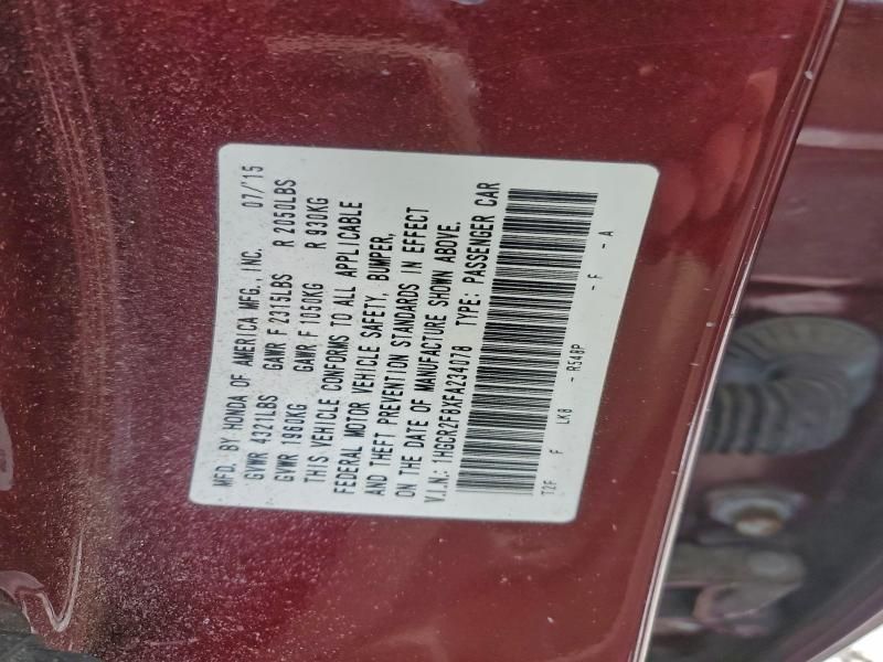 2015 Honda Accord exl