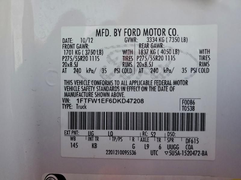 2013 Ford F150 Supercrew