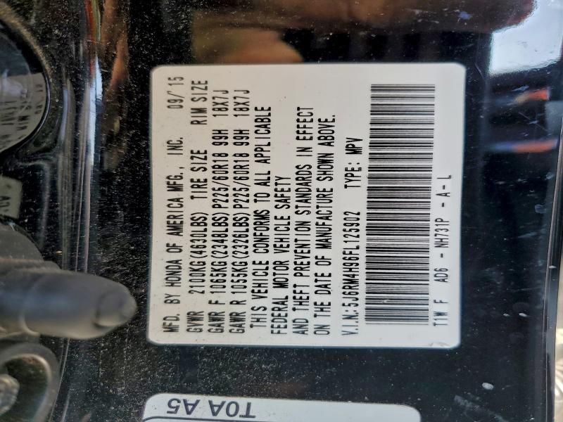 2015 Honda Cr-v Touring