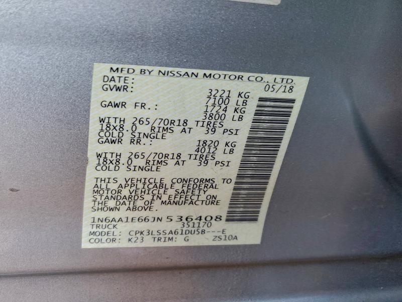 2018 Nissan Titan sv