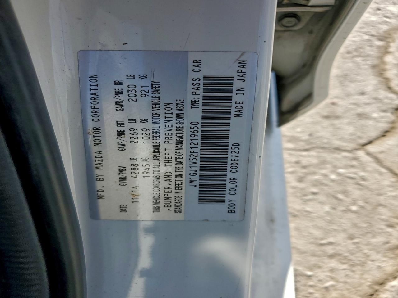 2015 Mazda 6 Touring