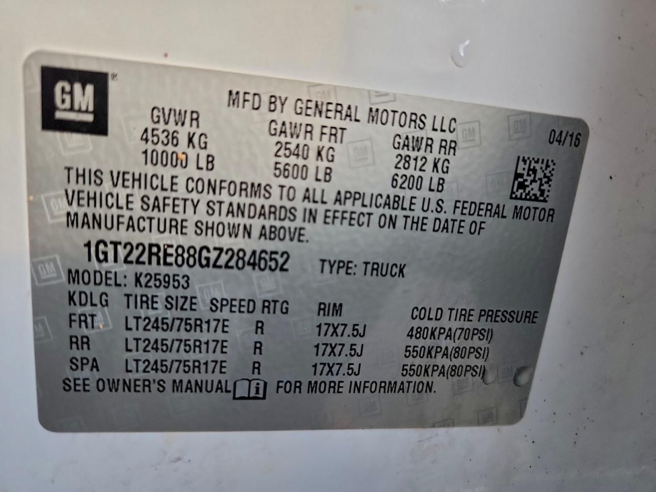 2016 GMC Sierra 2500 HD Doubl