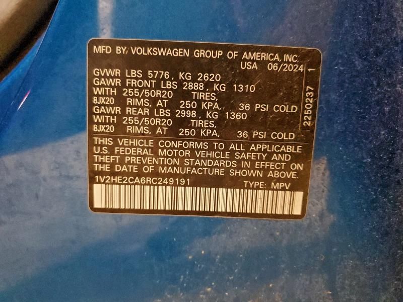 2024 Volkswagen Atlas Cross Sport se