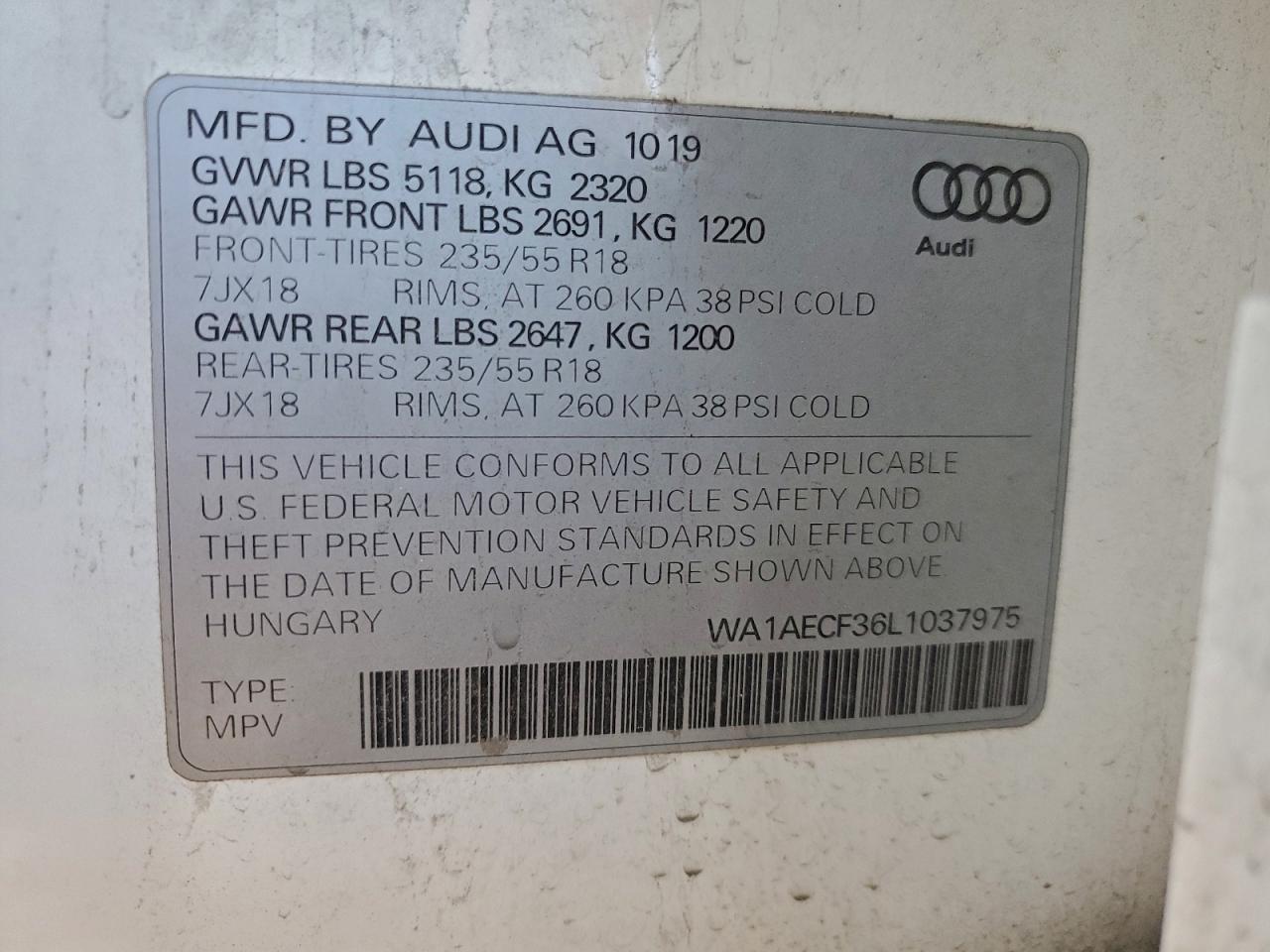 2020 Audi Q3 Premium