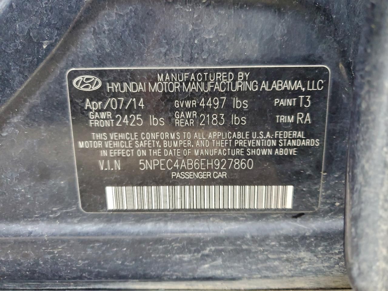 2014 Hyundai Sonata se