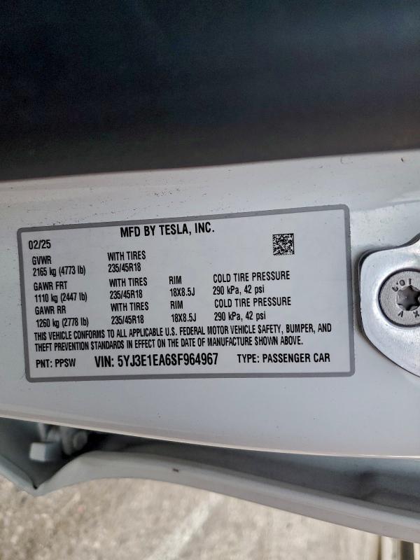 2025 Tesla Model 3