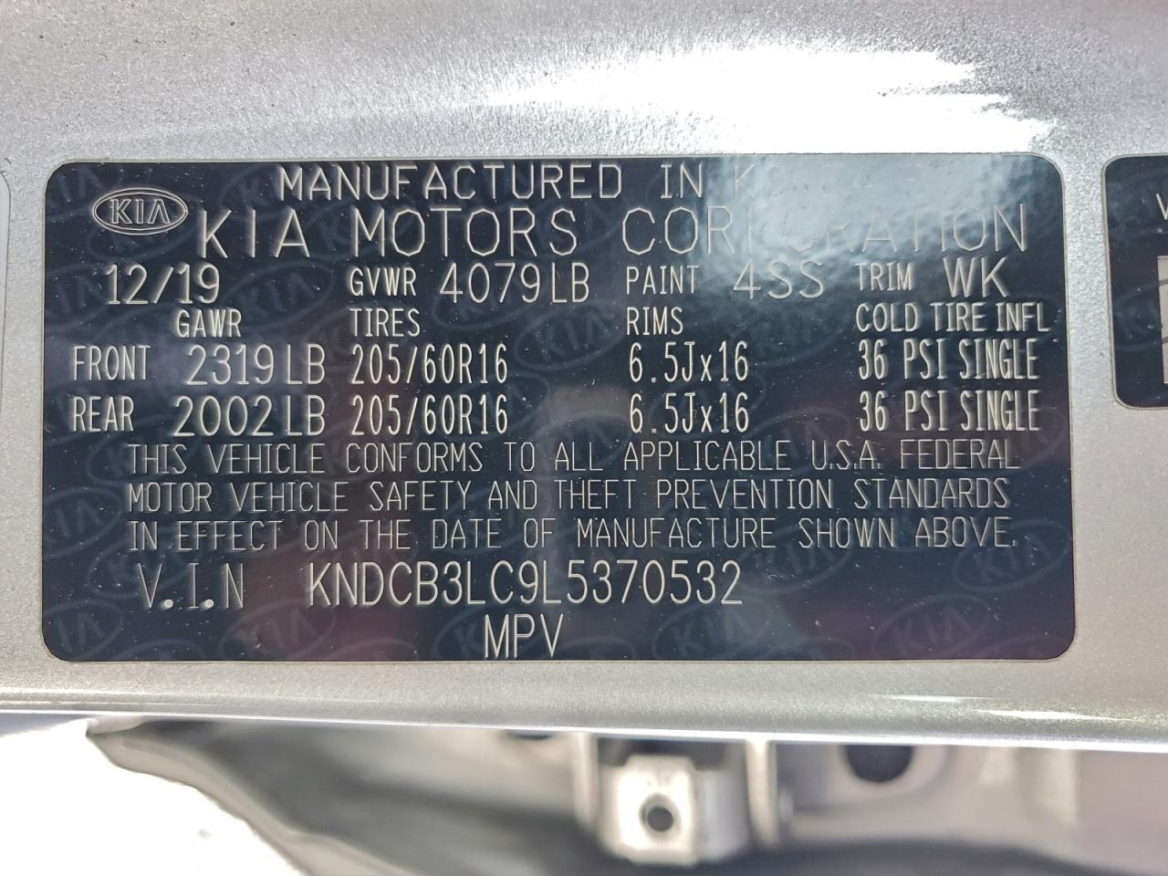 2020 KIA Niro lx