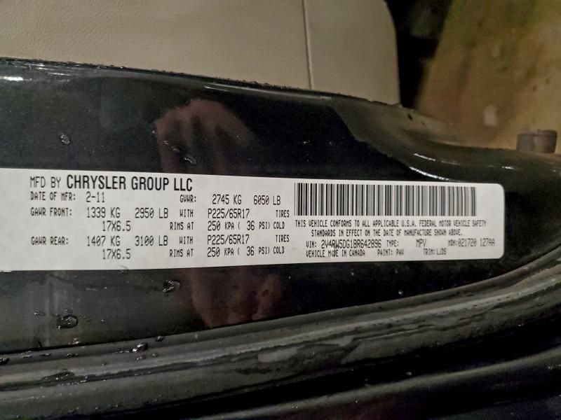 2011 Volkswagen Routan sel