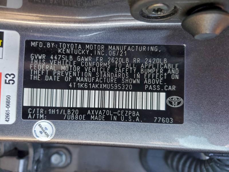 2021 Toyota Camry xse
