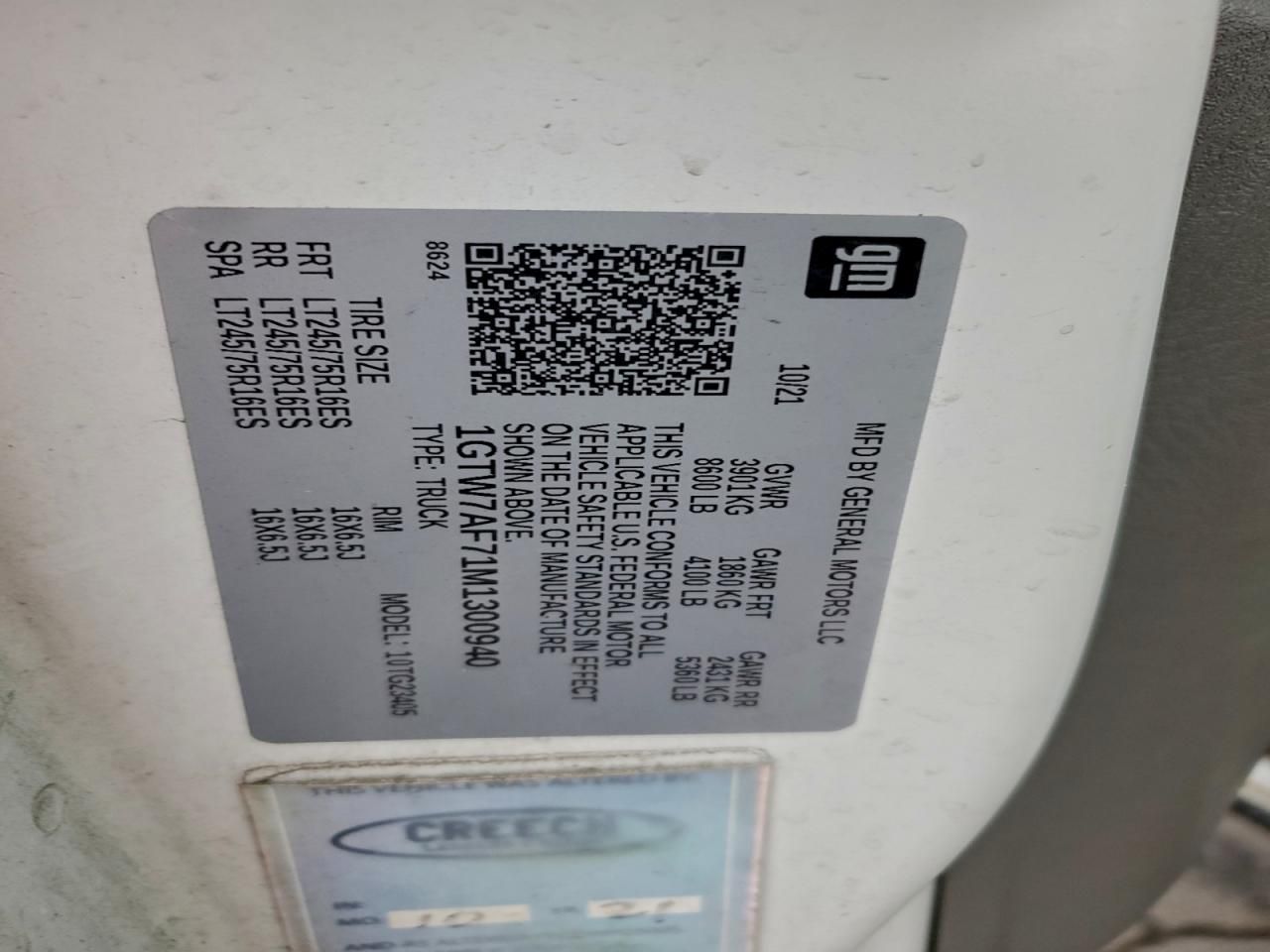 2021 GMC Savana G2500