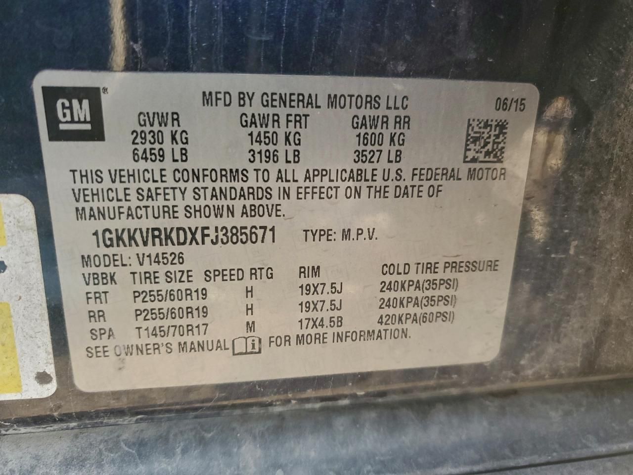 2015 GMC Acadia Slt-1