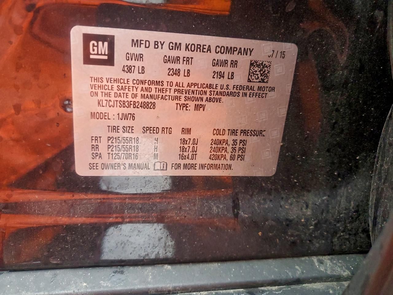 2015 Chevrolet Trax ltz