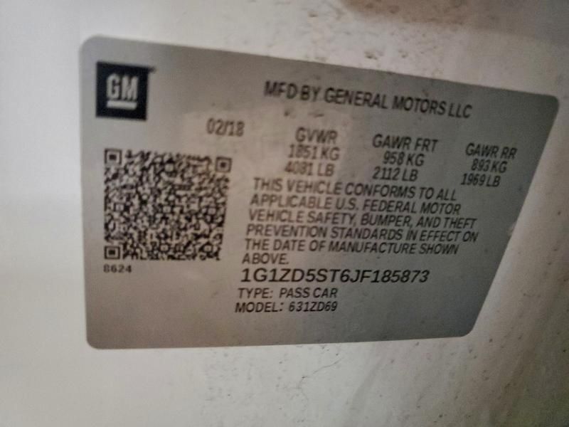 2018 Chevrolet Malibu lt